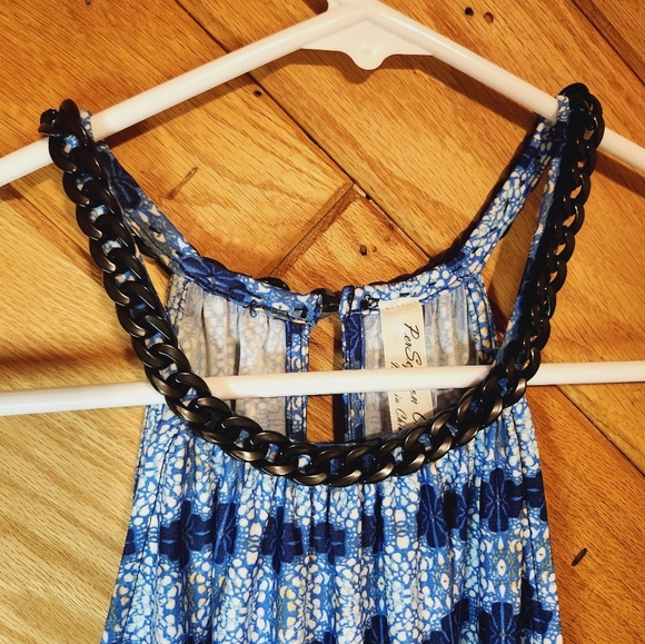 PerSeption Concept small blue and white sleeveless dress - Picture 2 of 9